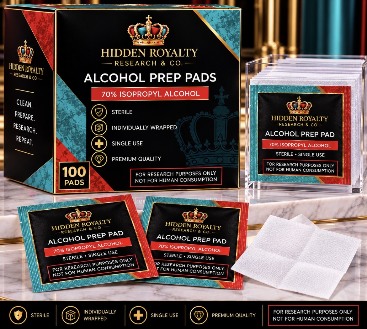 Hidden Royalty alcohol prep pads